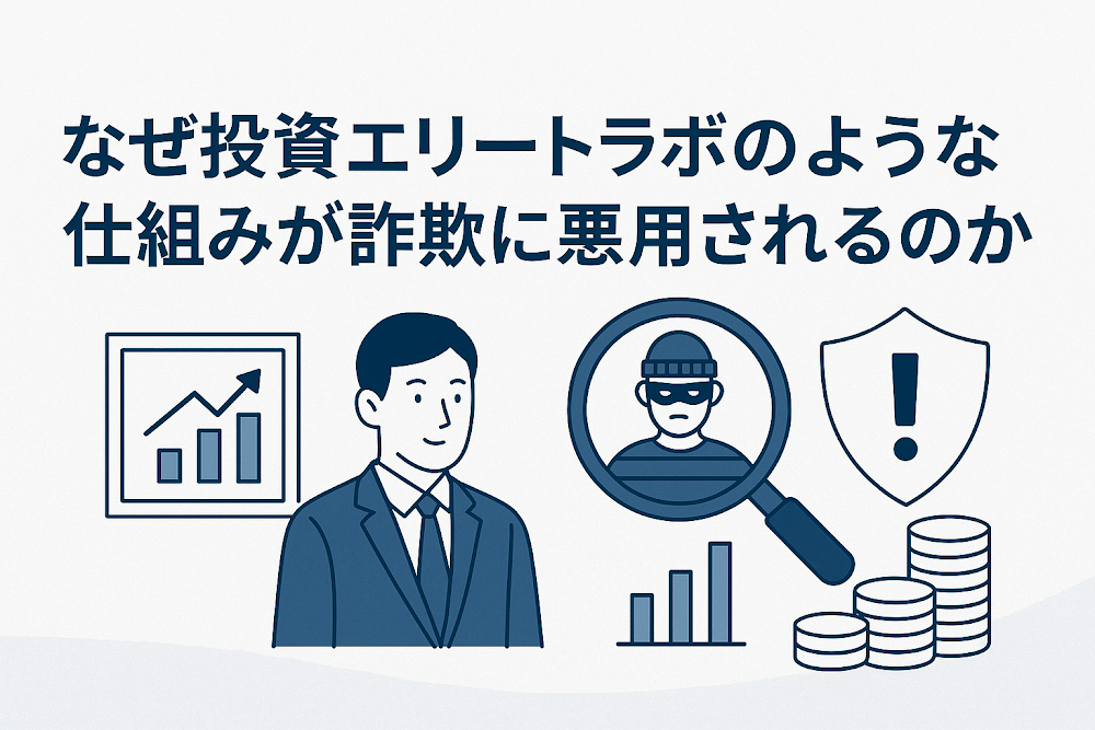 なぜ投資エリートラボのような仕組みが詐欺に悪用されるのか