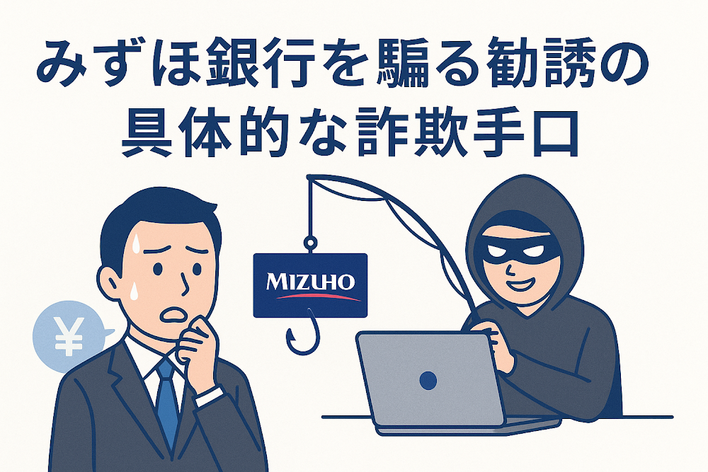 みずほ銀行を騙る勧誘の具体的な詐欺手口