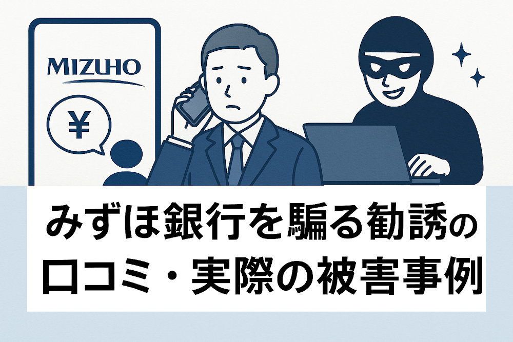 みずほ銀行を騙る勧誘の口コミ・実際の被害事例