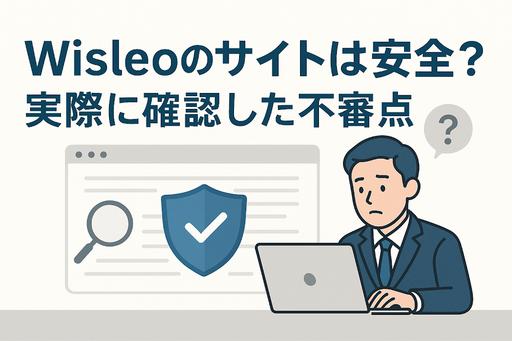 Wisleoのサイトは安全？実際に確認した不審点
