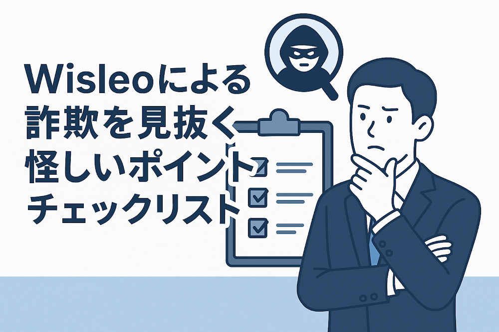 Wisleoによる詐欺を見抜く怪しいポイントチェックリスト