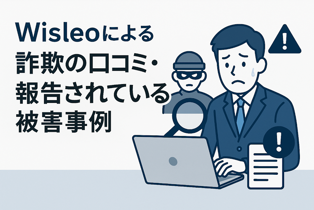 Wisleoによる詐欺の口コミ・報告されている被害事例