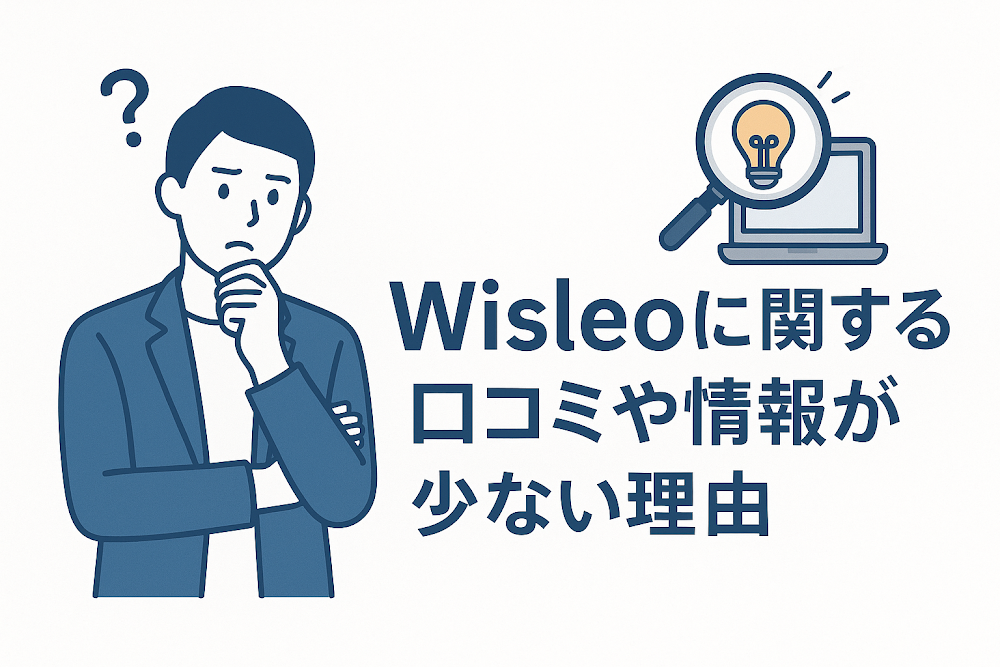 Wisleoに関する口コミや情報が少ない理由
