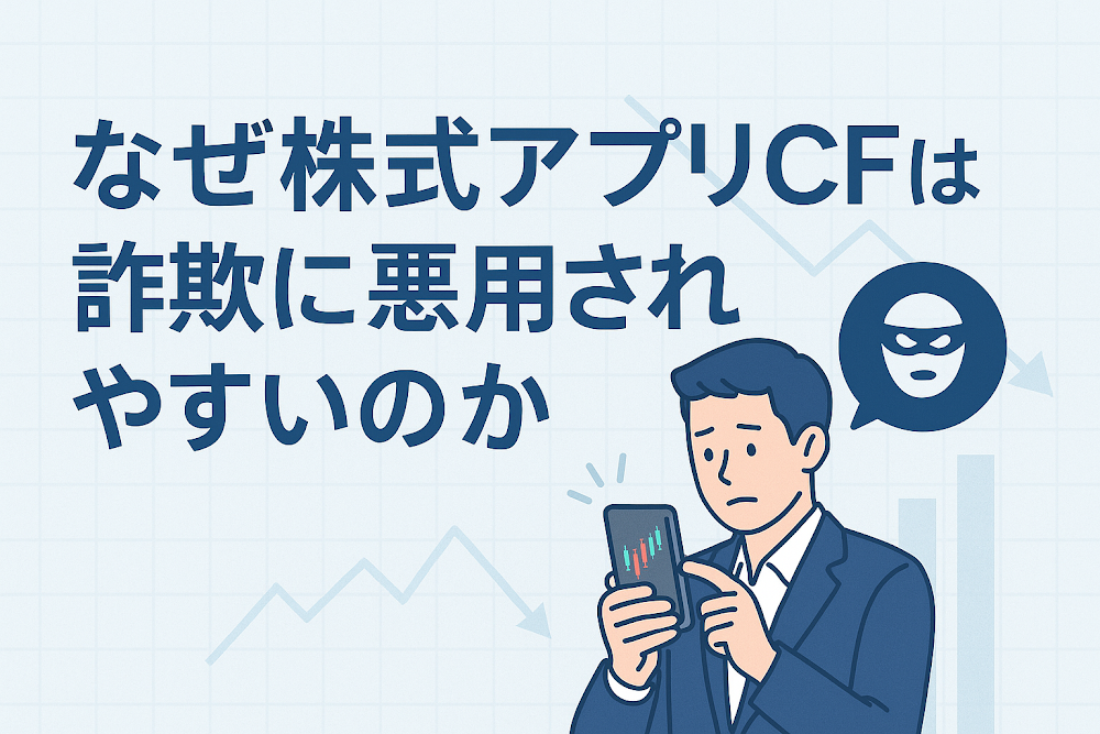 なぜ株式アプリCFは詐欺に悪用されやすいのか