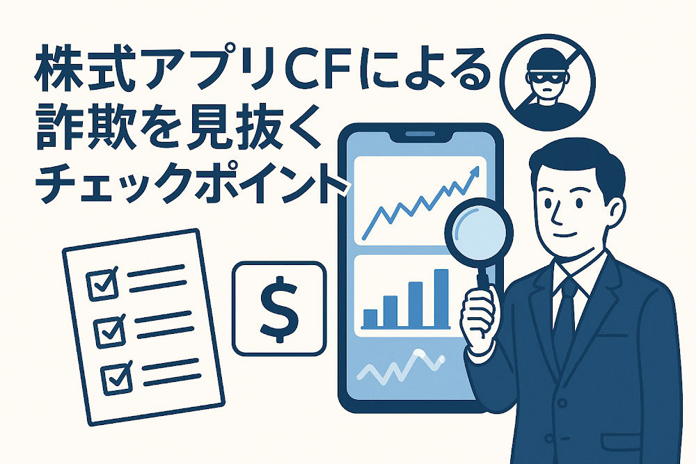 株式アプリCFによる詐欺を見抜くチェックポイント