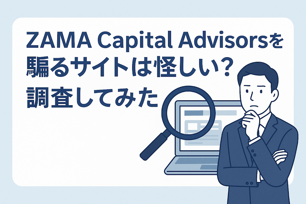 ZAMA Capital Advisorsを騙るサイトは怪しい？調査してみた