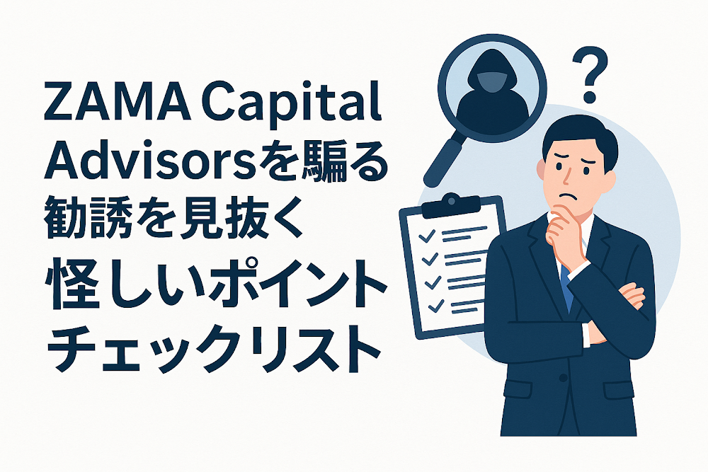 ZAMA Capital Advisorsを騙る勧誘を見抜く怪しいポイントチェックリスト