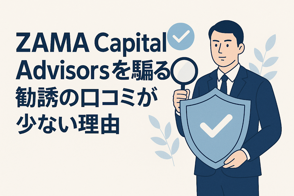 ZAMA Capital Advisorsを騙る勧誘の口コミが少ない理由