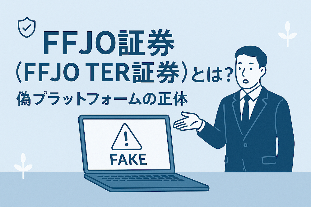 FFJO証券(FFJO TER証券)とは?偽プラットフォームの正体