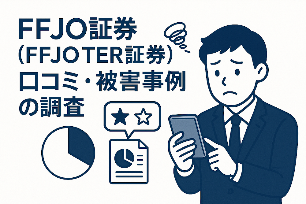 FFJO証券(FFJO TER証券)の口コミ・被害事例の調査