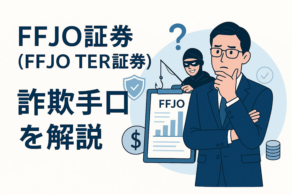 FFJO証券(FFJO TER証券)の詐欺手口を解説