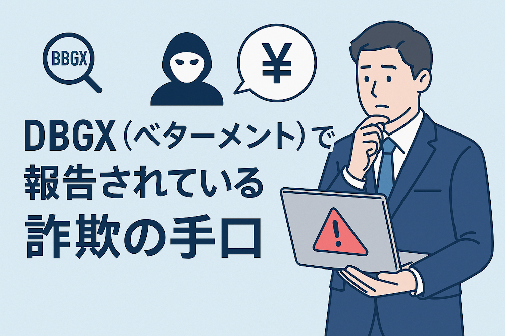 DBGX（ベターメント）で報告されている詐欺の手口