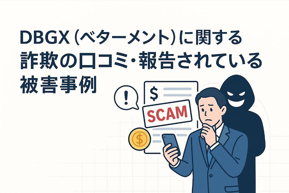 DBGX（ベターメント）に関する詐欺の口コミ・報告されている被害事例