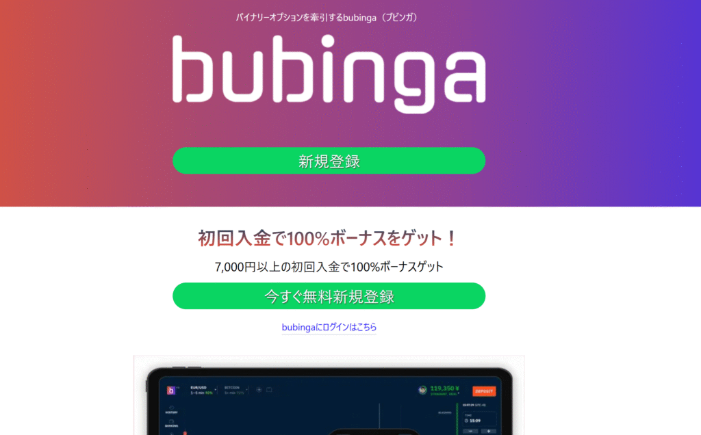 Bubinga(ブビンガバイナリー)の偽サイトbubinga-binary.comの調査結果