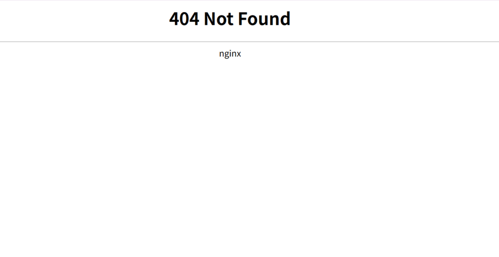 404 Not Found