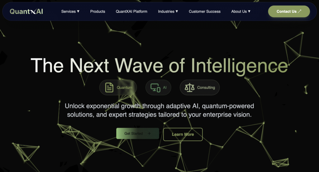 QuantXAI 网站