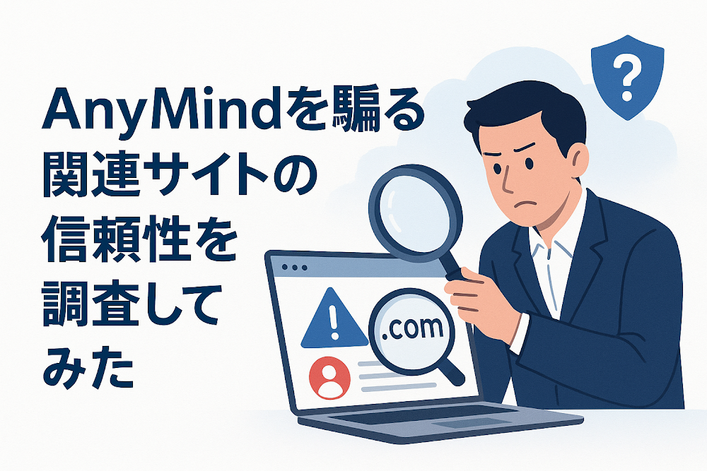 AnyMindを騙る関連サイトの信頼性を調査してみた