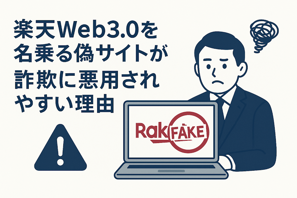 楽天web3.0を名乗る偽サイトが詐欺に悪用されやすい理由