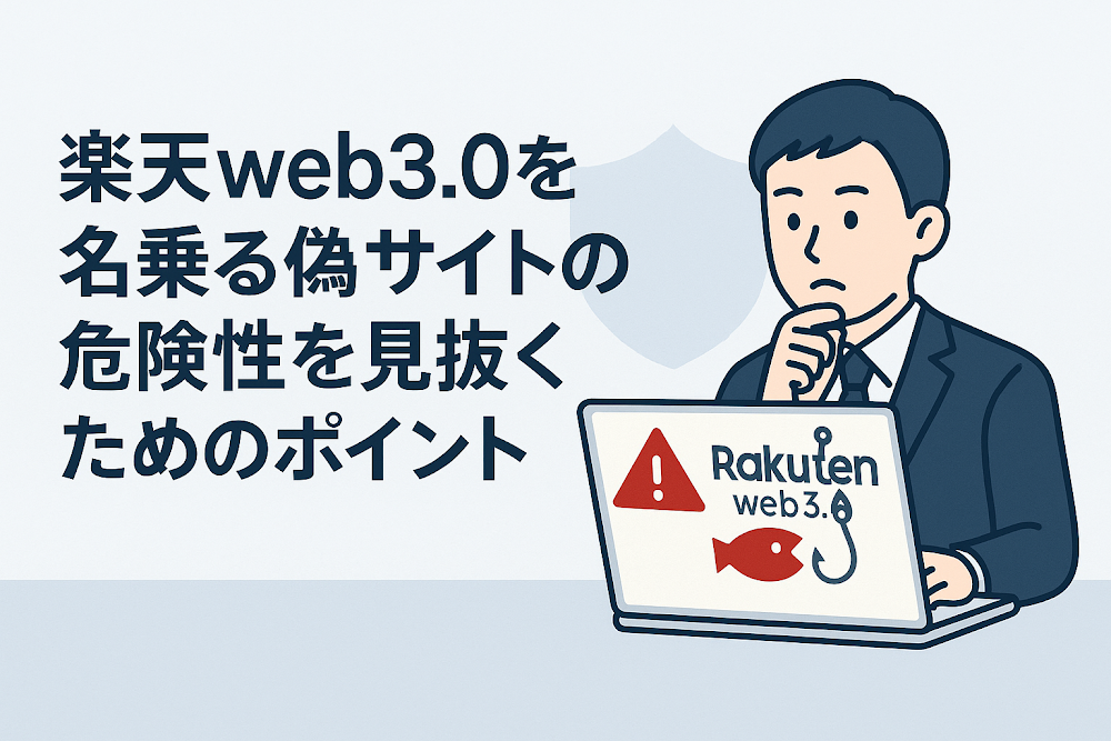 楽天web3.0を名乗る偽サイトの危険性を見抜くためのポイント