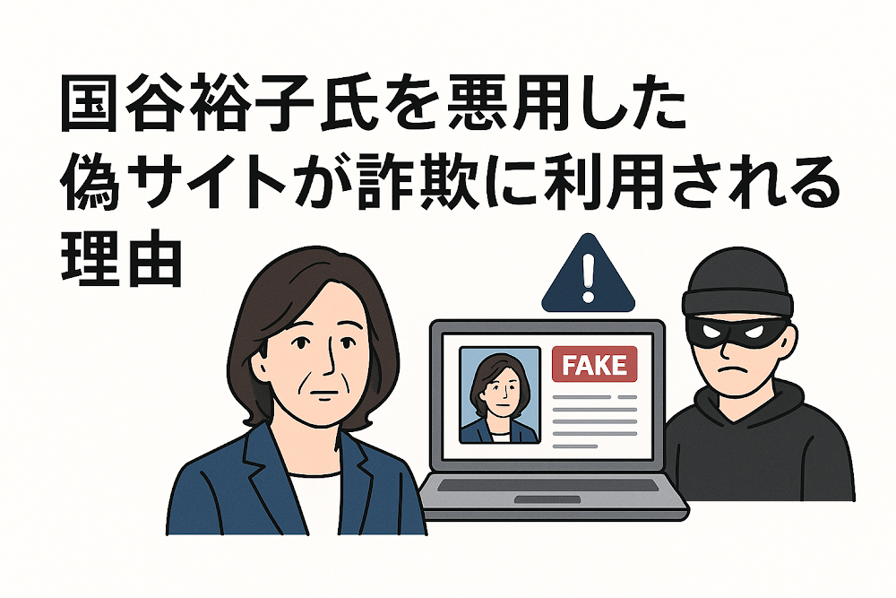 国谷裕子氏を悪用した偽サイトが詐欺に利用される理由
