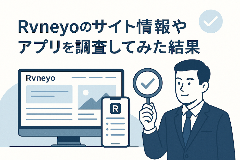 Rvneyoのサイト情報やアプリを調査してみた結果