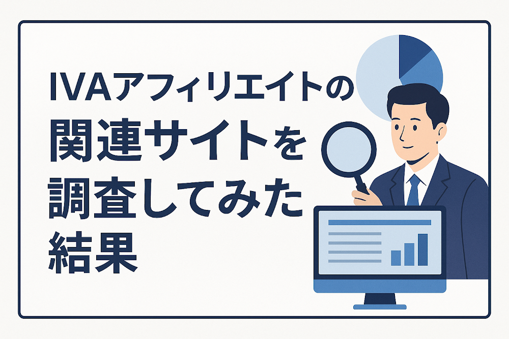 IVAアフィリエイトの関連サイトを調査してみた結果