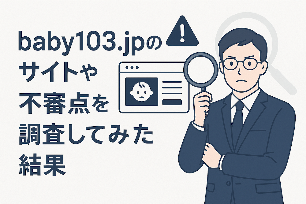 baby103.jpのサイトや不審点を調査してみた結果