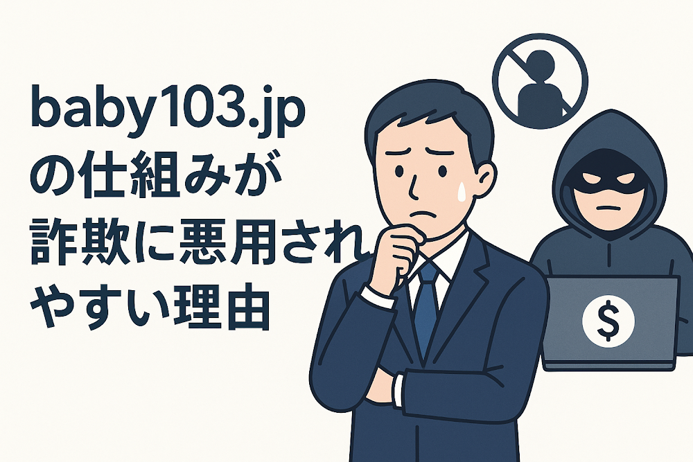 baby103.jpの仕組みが詐欺に悪用されやすい理由