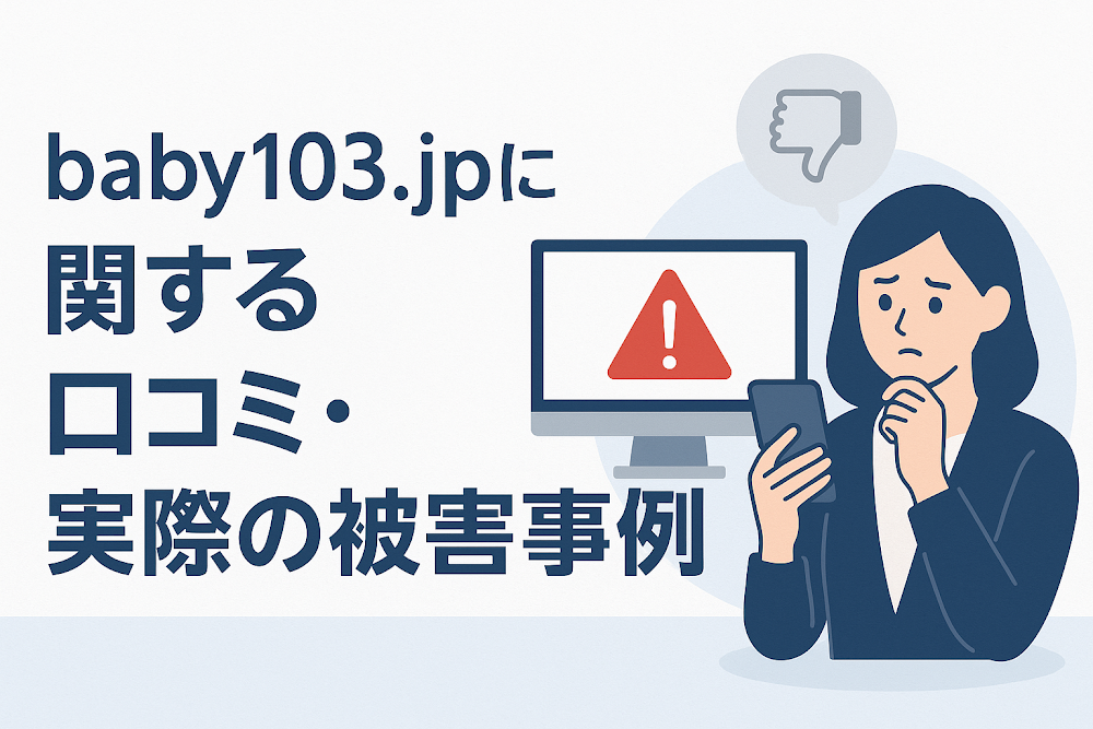 baby103.jpに関する口コミ・実際の被害事例