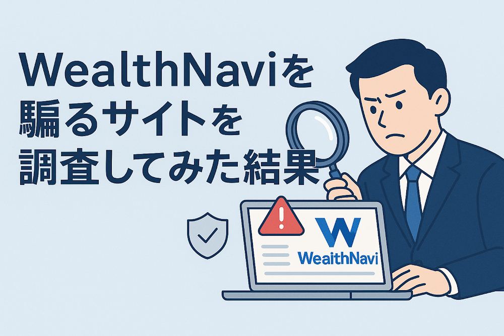 WealthNaviを騙るサイトを調査してみた結果