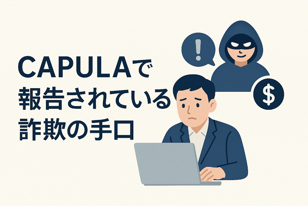 CAPULAで報告されている詐欺の手口