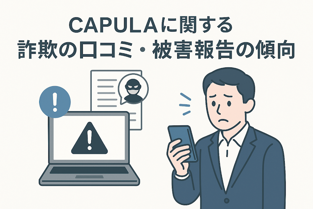 CAPULAに関する詐欺の口コミ・被害報告の傾向