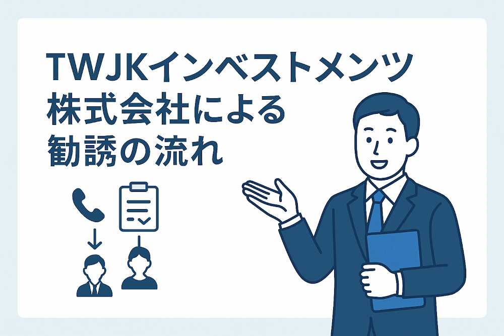 TWJKインベストメンツ株式会社による勧誘の流れ