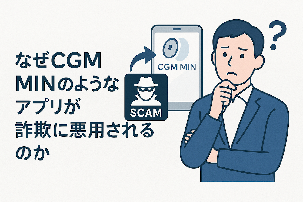 なぜCGM MINのようなアプリが詐欺に悪用されるのか