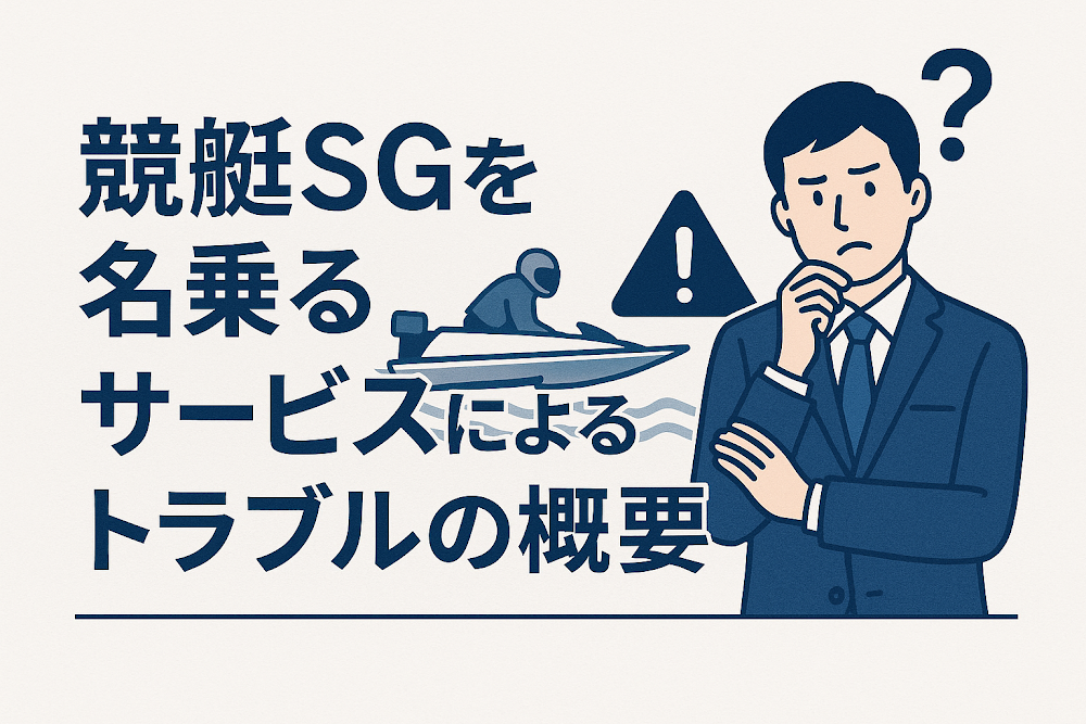 競艇SGを名乗るサービスによるトラブルの概要