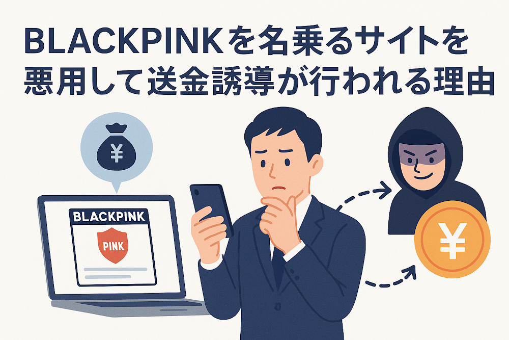 BLACK PINKを名乗るサイトを悪用して送金誘導が行われる理由