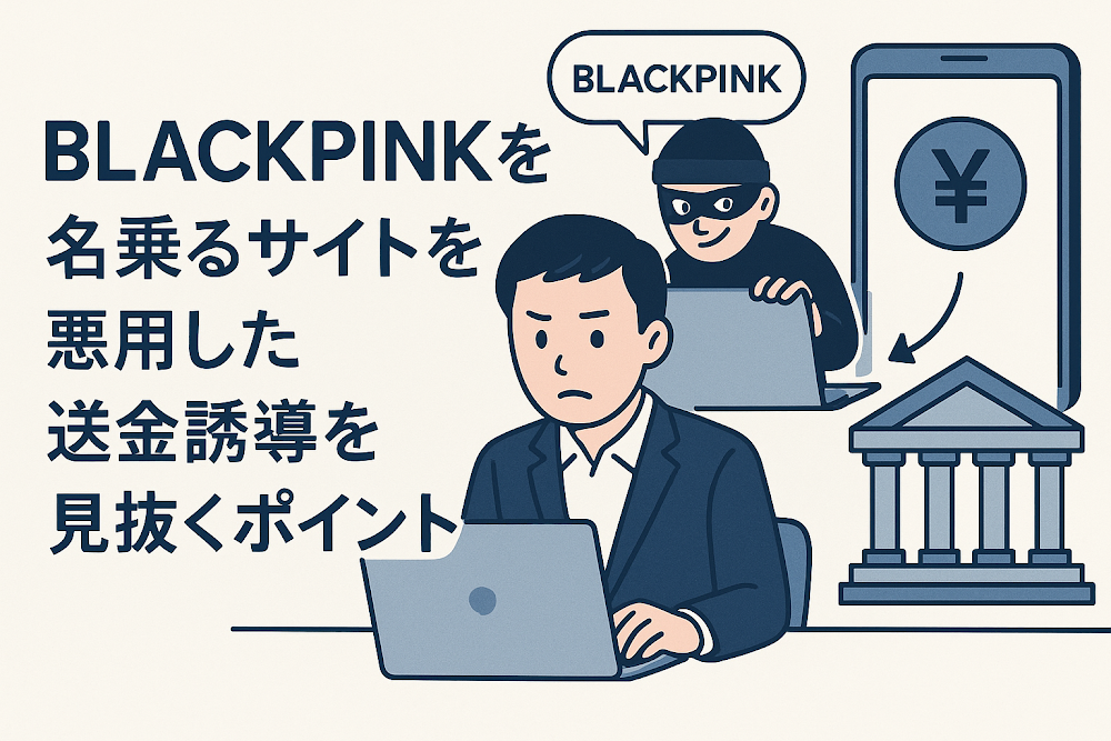 BLACK PINKを名乗るサイトを悪用した送金誘導を見抜くポイント