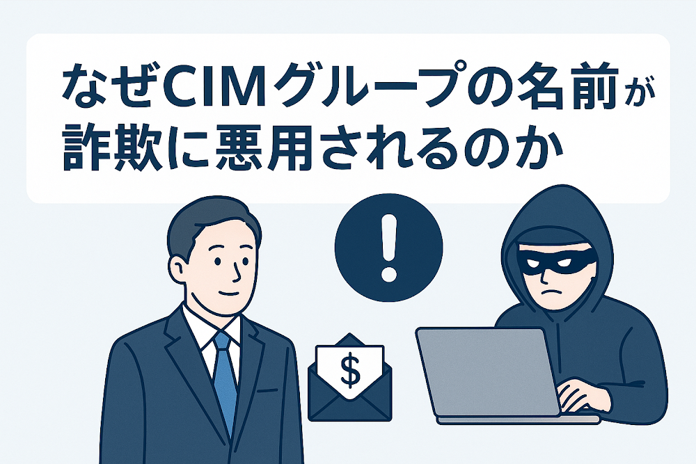 なぜCIMグループの名前が詐欺に悪用されるのか