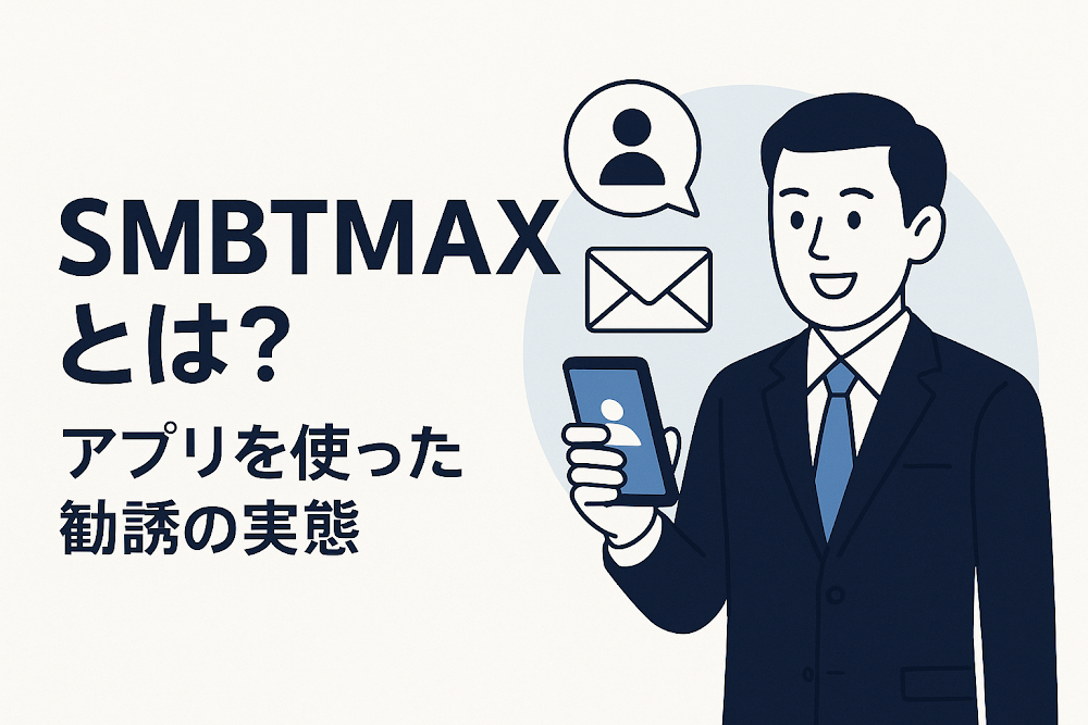 SMBTMAXとは？アプリを使った勧誘の実態