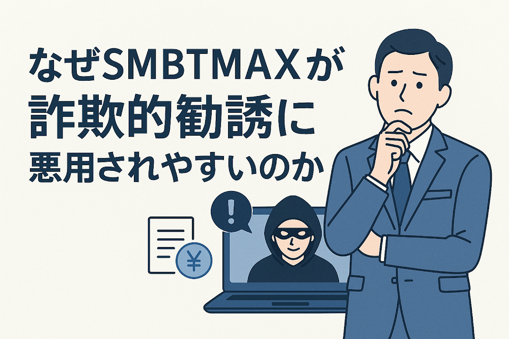 なぜSMBTMAXが詐欺的勧誘に悪用されやすいのか