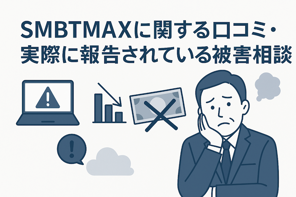 SMBTMAXに関する口コミ・実際に報告されている被害相談