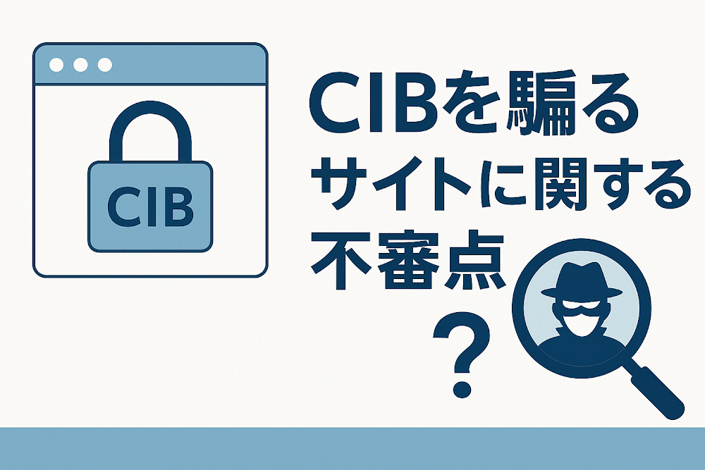 CIBを騙るサイトに関する不審点