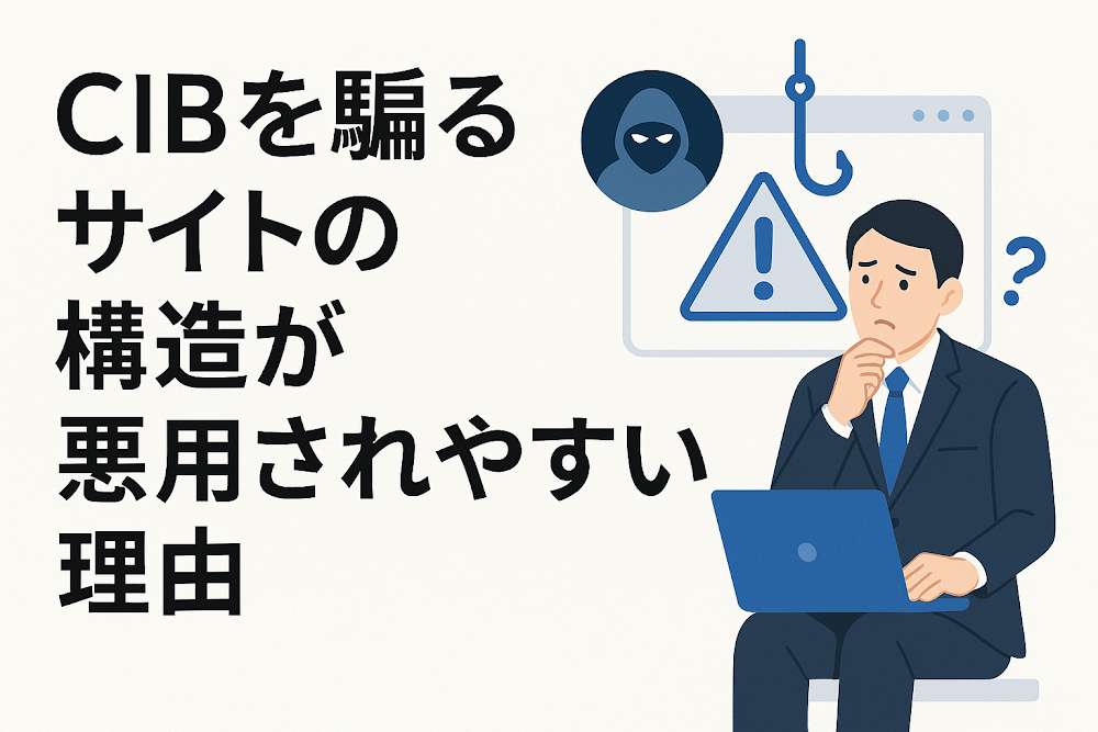CIBを騙るサイトの構造が悪用されやすい理由