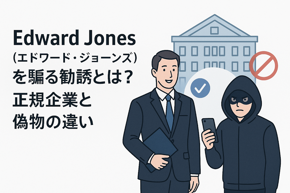 Edward Jones（エドワード・ジョーンズ）を騙る勧誘とは？正規企業と偽物の違い