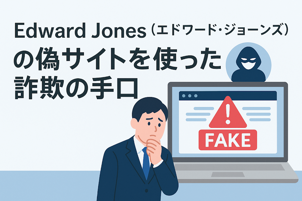 Edward Jones（エドワード・ジョーンズ）の偽サイトを使った詐欺の手口