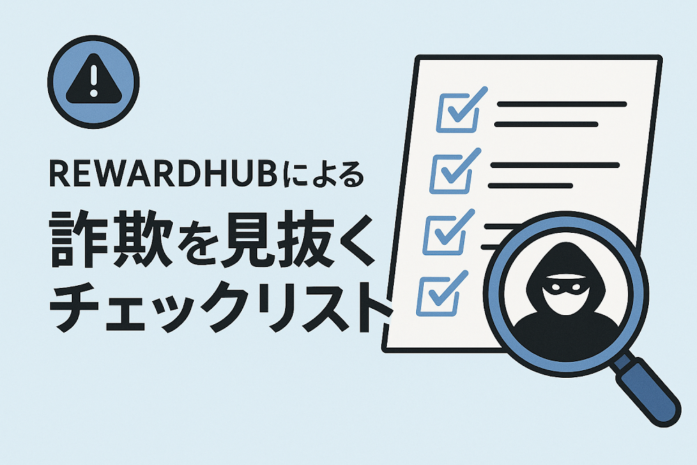 REWARDHUBによる詐欺を見抜くチェックリスト