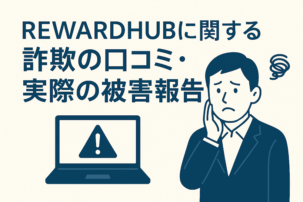 REWARDHUBに関する詐欺の口コミ・実際の被害報告