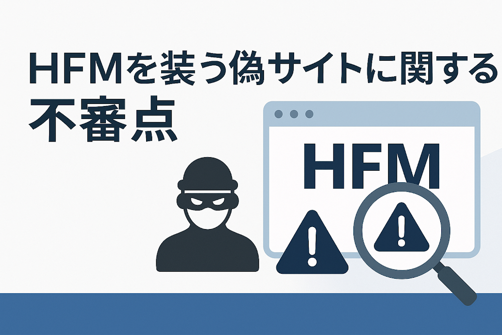 HFMを装う偽サイトに関する不審点