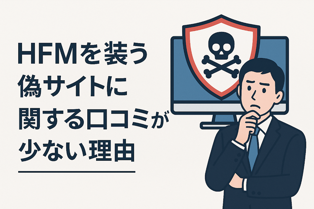 HFMを装う偽サイトに関する口コミが少ない理由
