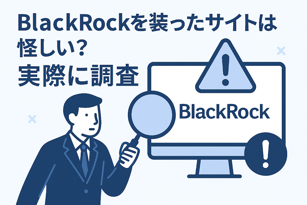 BlackRockを装ったサイトは怪しい?実際に調査
